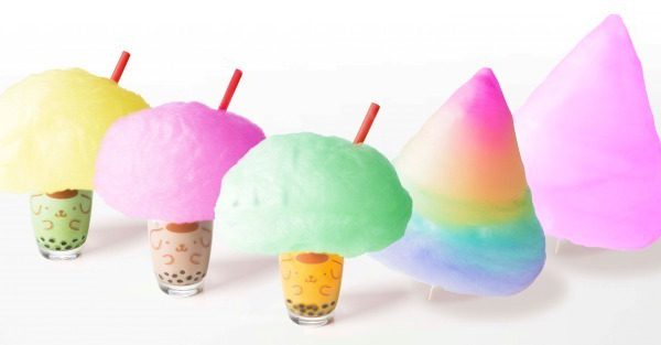 ポムポムプリンカフェから、“カラフル&ふわふわ”のコットンキャンディ&タピオカドリンク新登場！