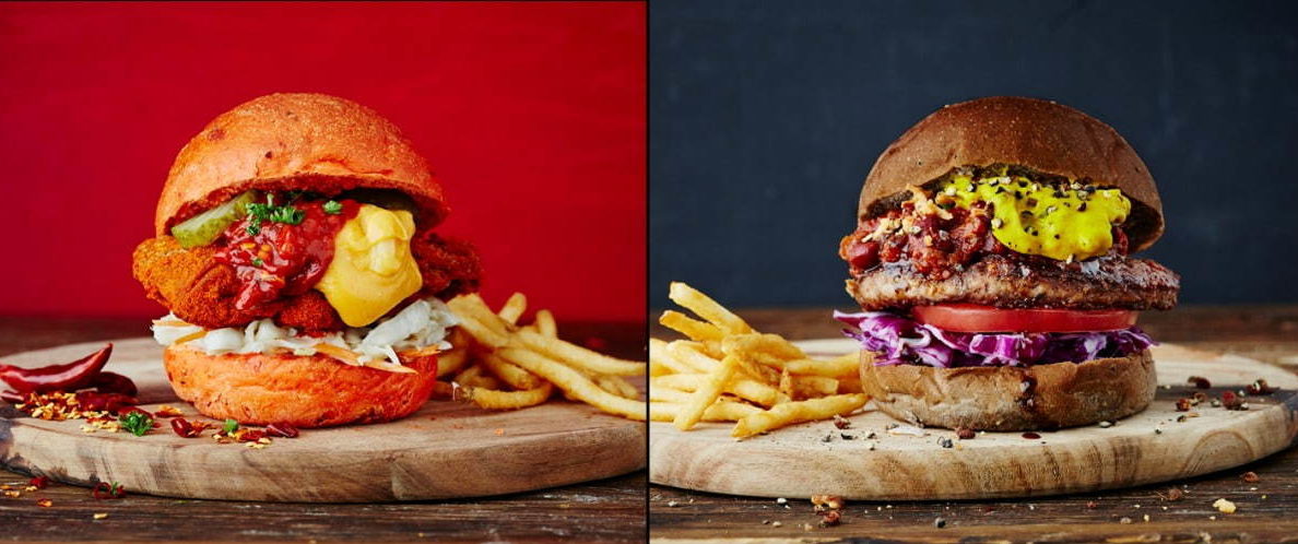 J.S. バーガーズ カフェから、2種類の旨辛バーガー J.S. バーガーズ カフェから、2種類の旨辛バーガー