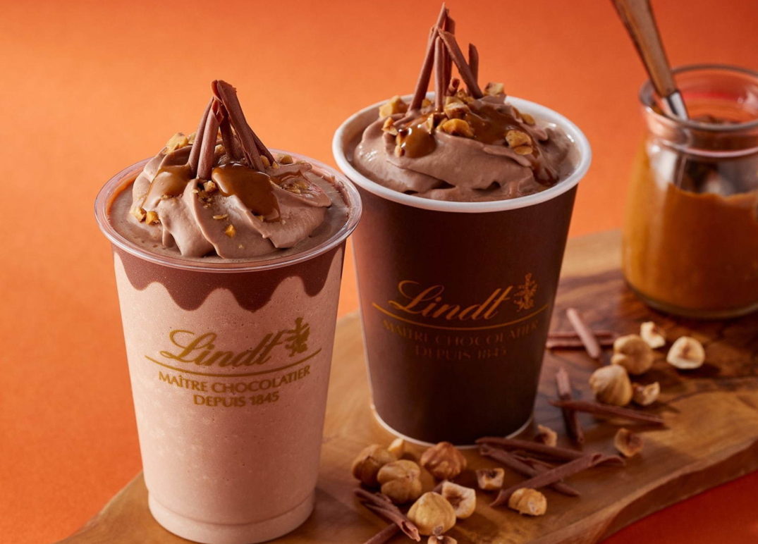 リンツの新チョコレートドリンク「リンツ アイス/ホットチョコレートドリンク ジャンドゥーヤ」 リンツの新チョコレートドリンク「リンツ アイス/ホットチョコレートドリンク ジャンドゥーヤ」