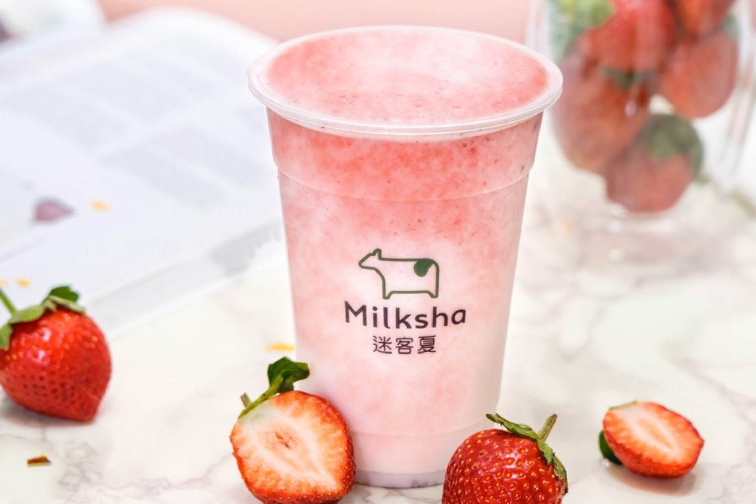 台湾発ドリンクスタンド「ミルクシャ」から、“完熟苺”たっぷりの「フレッシュいちごミルク」 台湾発ドリンクスタンド「ミルクシャ」から、“完熟苺”たっぷりの「フレッシュいちごミルク」