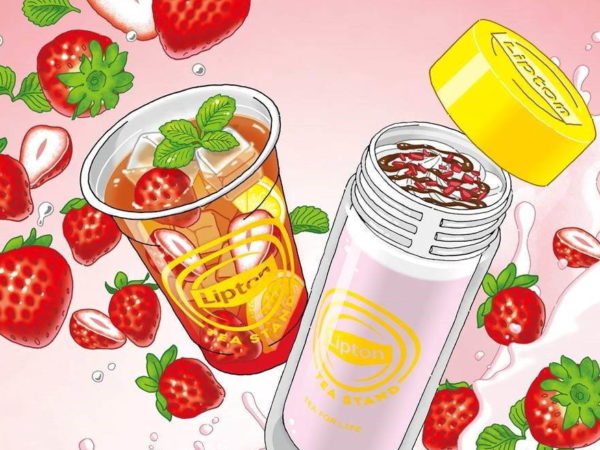 リプトン ティー スタンドから、“苺”の限定ドリンク「Fruits in Tea いちご」「Milk Tea いちご」が発売！