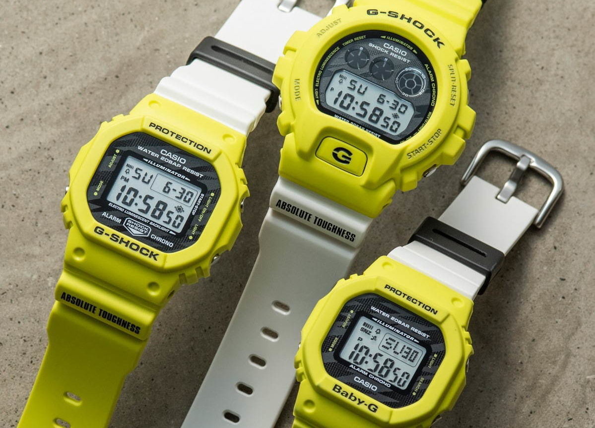 カシオのG-SHOCK&BABY-Gから、稲妻着想の新作モデル「ライトニング イエロー」 カシオのG-SHOCK&BABY-Gから、稲妻着想の新作モデル「ライトニング イエロー」