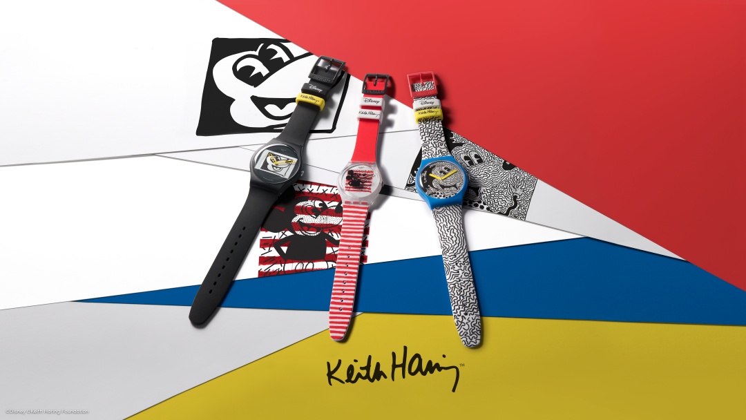 スウォッチから、ミッキーマウス×キース・へリング コレクション スウォッチから、ミッキーマウス×キース・へリング コレクション