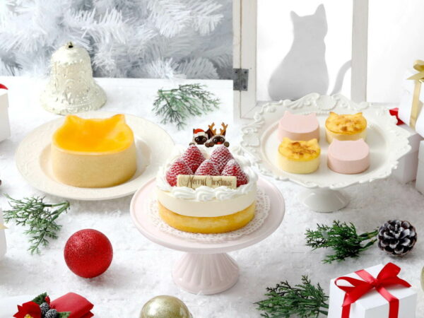 ねこねこチーズケーキから、2層仕立ての“ネコ型”チーズケーキ2021年クリスマスケーキが発売！