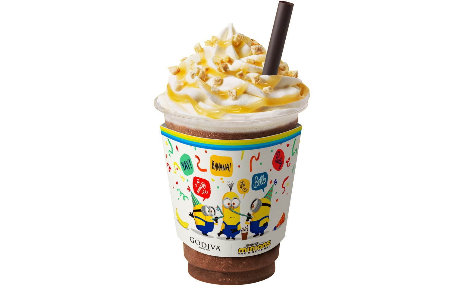 ゴディバがミニオンとコラボ!限定チョコレートドリンク「YAY! ミニオン! ショコリキサー チョコバナナ」 ゴディバがミニオンとコラボ!限定チョコレートドリンク「YAY! ミニオン! ショコリキサー チョコバナナ」