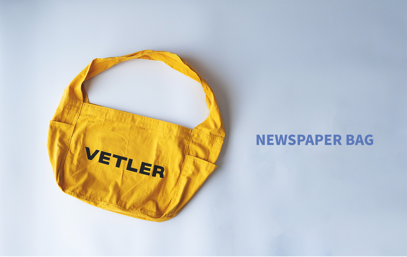 VELTLER ニュースペーパーバッグ ショルダー マスタード 鞄 カバン VETLERから、新聞配達をする少年が使用していた「ニュースペーパー