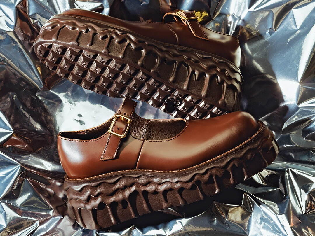 Q-pot. SHOESから、“とろけるチョコ”の厚底「メルティングチョコレート