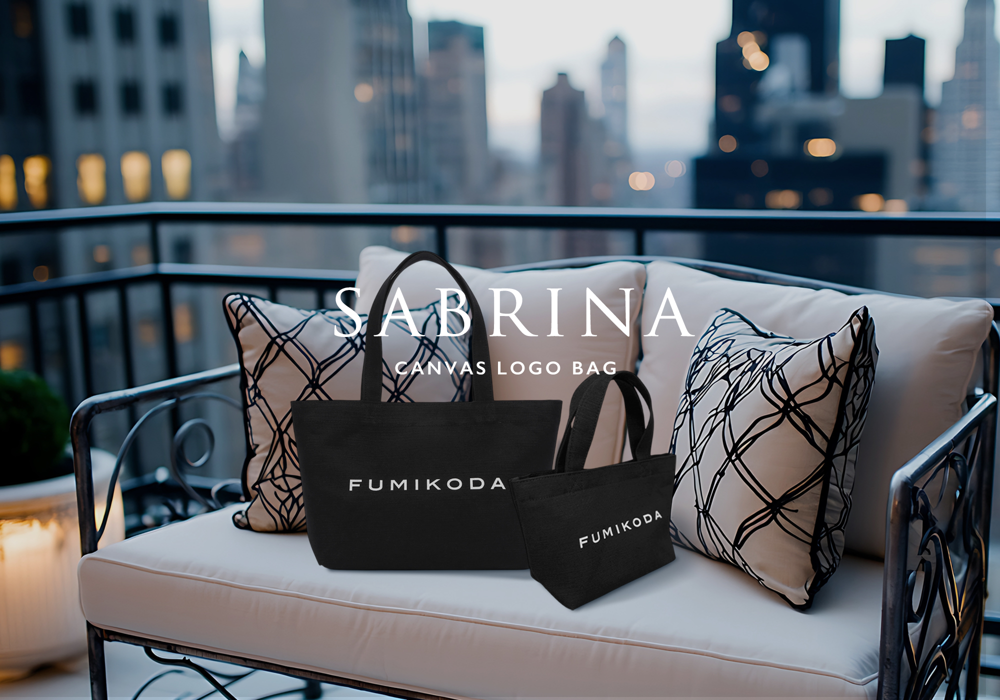 FUMIKODAから、初のキャンバスロゴバッグ「SABRINA」が発売!