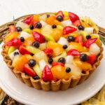 キル フェ ボンから、5種のフルーツが彩るあんみつ風プリンタルトが発売！