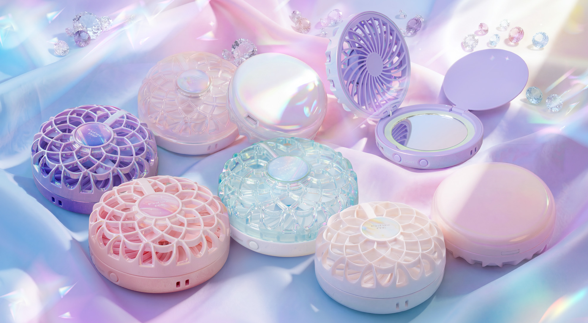 ベルモンドから、女優ミラー付きハンディファン「MiraHanaFAN」が発売！