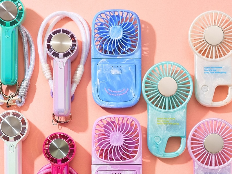 PLAZAから、涼しさもかわいさも妥協しない20モデル以上のハンディファンが発売！