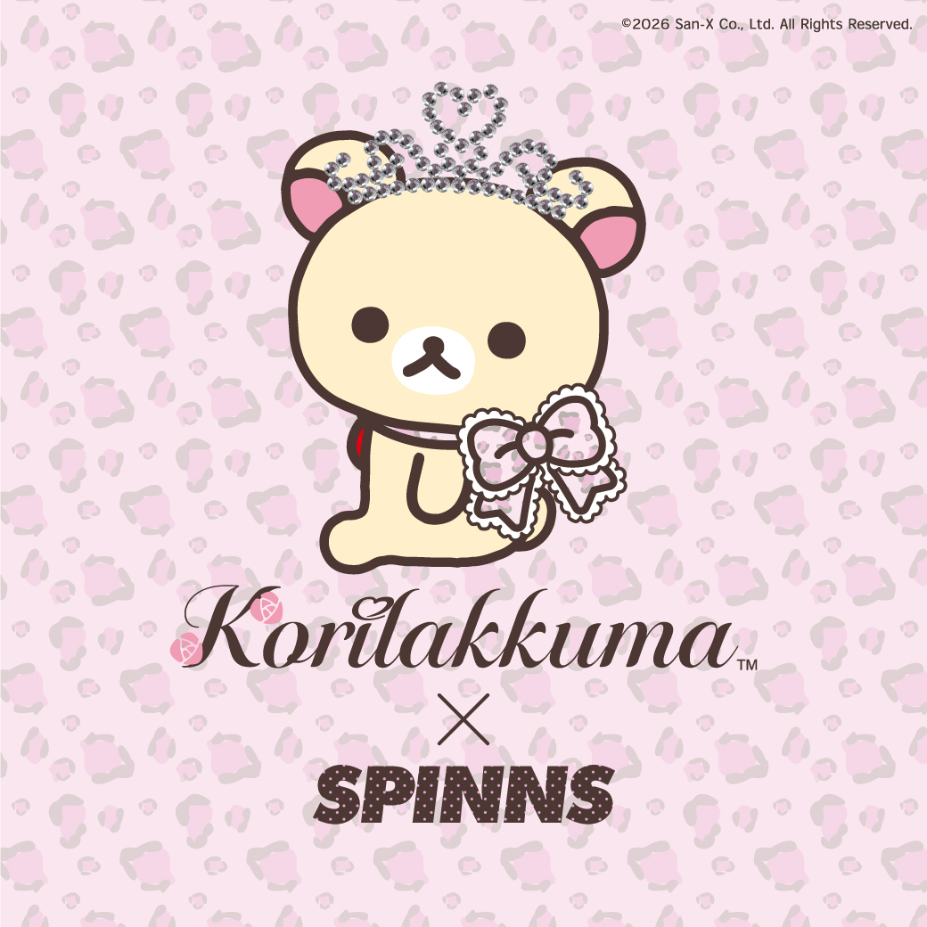 SPINNSから、コリラックマ×姫ギャルがテーマのコラボレーションアイテムが発売！