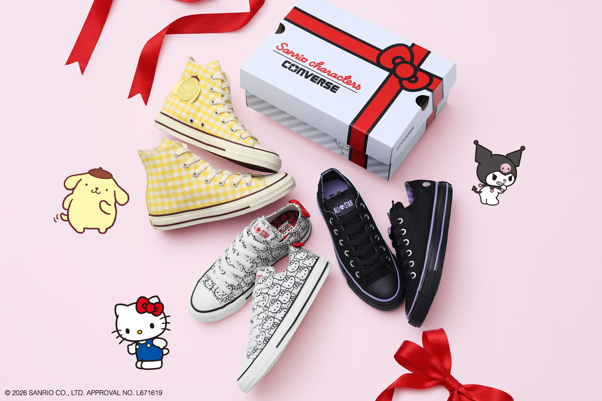 コンバースから、サンリオキャラクターズとコラボしたオールスターが発売！