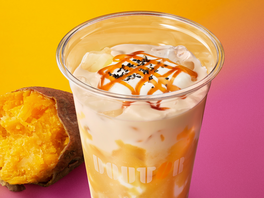 ドトールコーヒーショップから、お芋の魅力を詰め込んだ秋の新作ドリンクとケーキが発売！